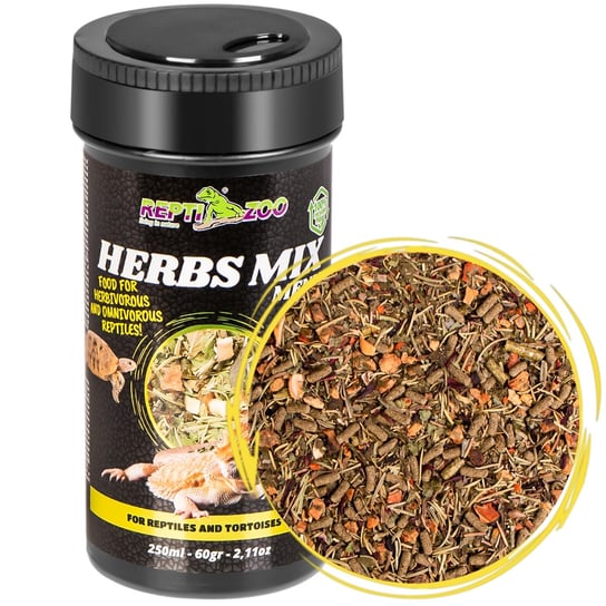 MIESZANKA ROŚLINNA DLA GADÓW - Repti-Zoo Herbs Mix Menu 250ml REPTI-ZOO