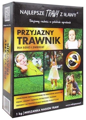 Mieszanka traw Przyjazny Trawnik - Trawy z Iławy Rolimpex