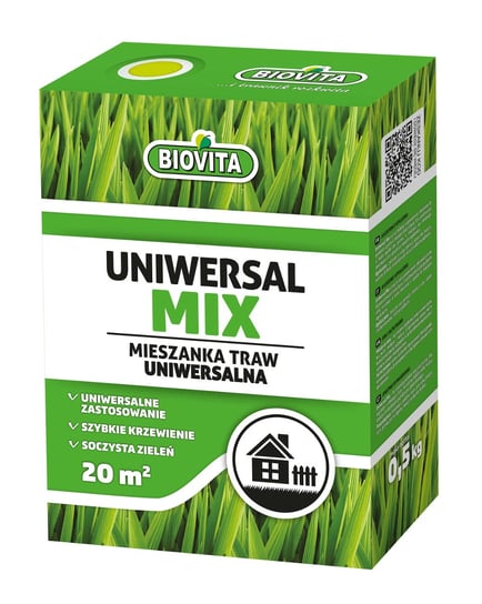Mieszanka traw UNIWERSALMIX 0,5 kg Biovita BIOVITA