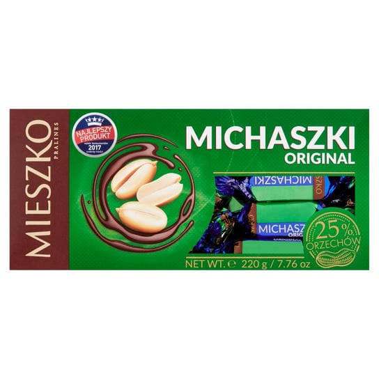 Mieszko Michaszki Original Cukierki Z Orzeszkami Arachidowymi W Czekoladzie 220 G Mieszko