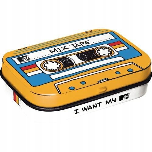 Miętówki MTV MIX TAPE DJ metalowe pudełko cukierki drażetki Nostalgic-Art.
