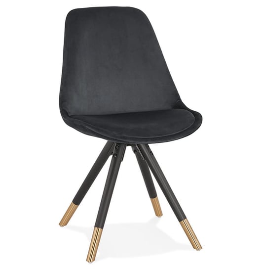 MIKADO krzesło tkanina k. czarny, nogi k. czarny Kokoon Design