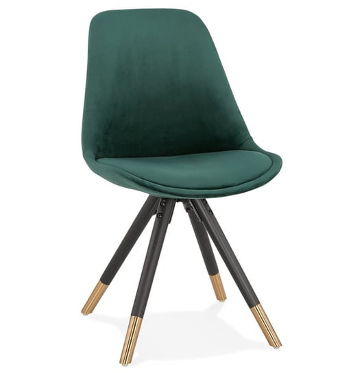 MIKADO krzesło tkanina k. zielony, nogi k. czarny Kokoon Design