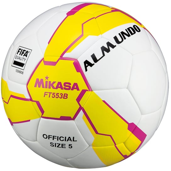 Mikasa FT553B-YP FIFA Quality Ball FT553B, unisex, piłki do piłki nożnej, Białe Mikasa