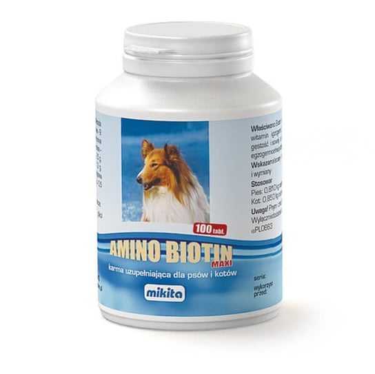 Mikita Amino Biotin Maxi 100 tabl. na zdrową skórę i sierść Mikita