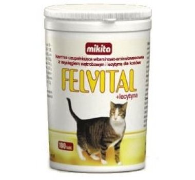 Mikita, felvital plus lecytyna, dodatek żywieniowy dla kotów, 100 tabl. Mikita