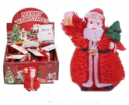 Mikołaj Gumowy Gniotek Zabawka Boże Narodzenie Midex