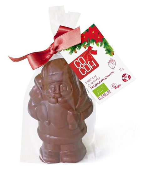 Mikołaj o smaku truskawkowym, Bio, 75 g, Cocoa Cocoa
