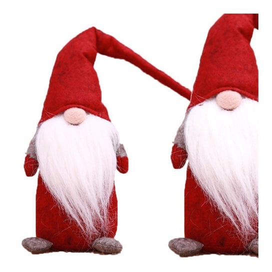 Mikołaj skrzat krasnal świąteczny Boże Narodzenie 44 cm z pluszu KSN22CZE eCarla