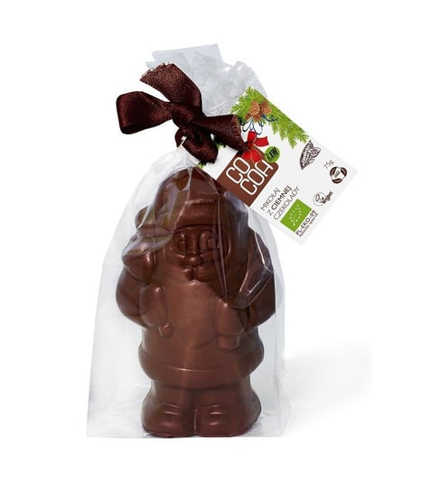 Mikołaj z ciemnej czekolady, Bio, 75 g, Cocoa Cocoa