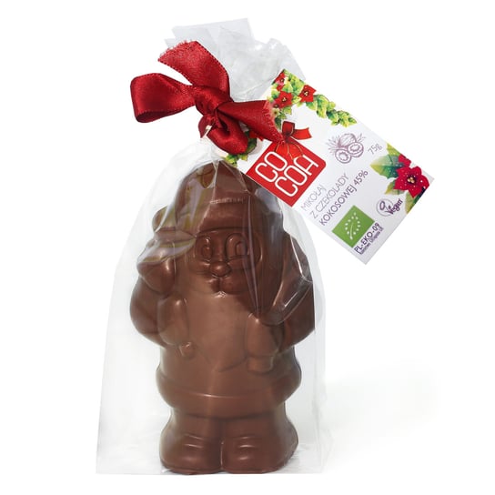 Mikołaj z czekolady kokosowej 75g - BIO Cocoa