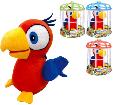 Mikro Trading, zabawka interaktywna Papużka powtarzająca słowa – Charlie Mikro Trading
