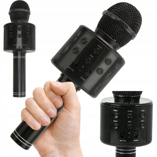 Mikrofon Bezprzewodowy Bluetooth Głośnik Karaoke Modulator Głosu Okrągły VERK GROUP