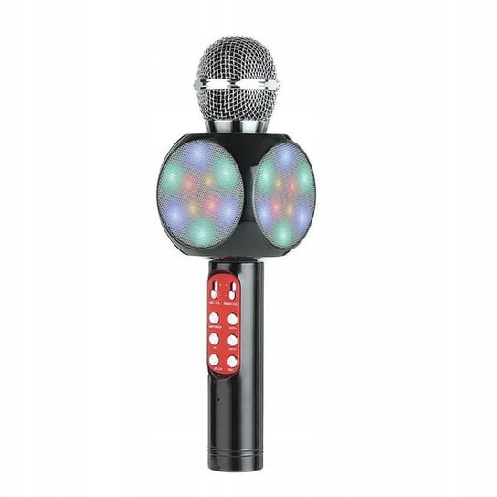 Mikrofon bezprzewodowy Frahs led karaoke bluetooth czarny Frahs