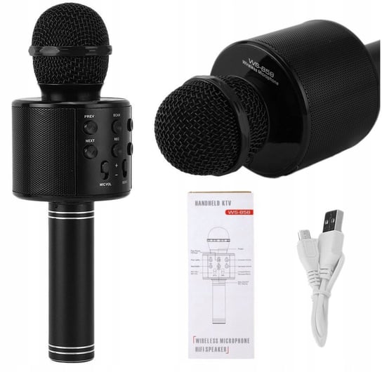 Mikrofon Bezprzewodowy Karaoke - Bluetooth Głośnik Różowy G242R elektrostator