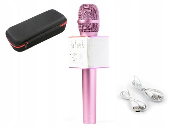 Mikrofon Bezprzewodowy Karaoke GŁoŚnik Bluetooth - RÓŻowy Xrec