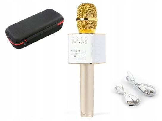 Mikrofon Bezprzewodowy Karaoke GŁoŚnik Bluetooth - ZŁoty Xrec