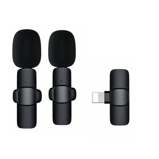 Mikrofon bezprzewodowy krawatowy dla iPhone Lightning 8-pin podwójny (2 w zestawie) K1 Inna marka