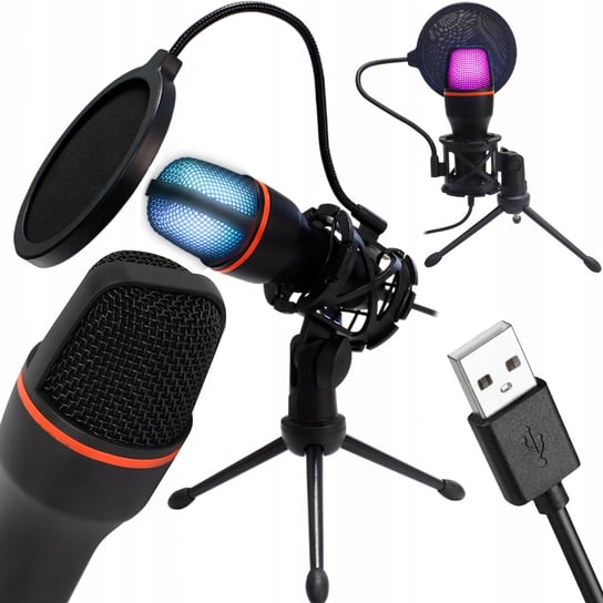 Mikrofon Do Komputera Pojemnościowy Usb Karaoke Bm-3000 LOGIT