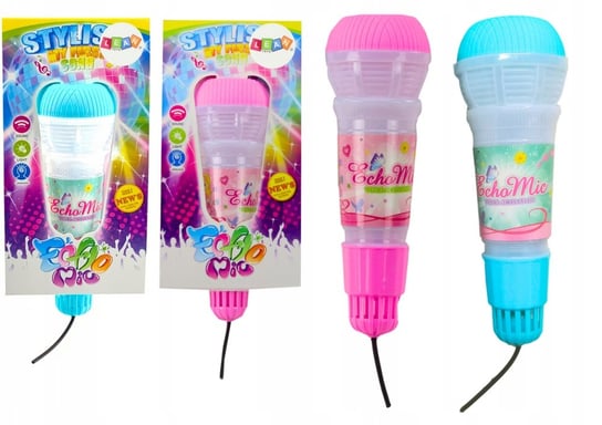 Mikrofon Dziecięcy Echo Światła Różowy Lean Toys