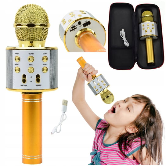 Mikrofon Głośnik Bluetooth Karaoke Bezprzewodowy Skleplolki
