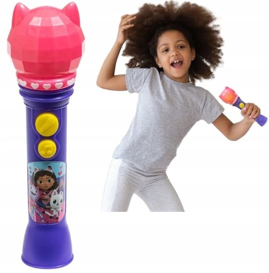 Mikrofon Karaoke Do Śpiewania Dla Dziecka Dzieci Oryginalny / Koci Domek Gabi / Ga-070.uemv22 eKids