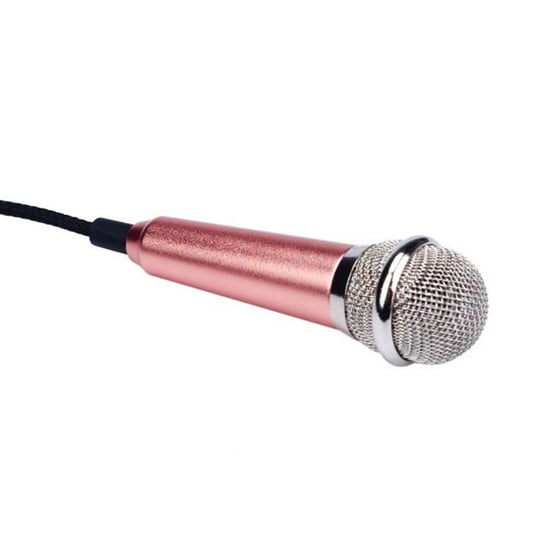 Mikrofon Karaoke Do Telefonu - Mini Przenośny Różowe Złoto Roneberg