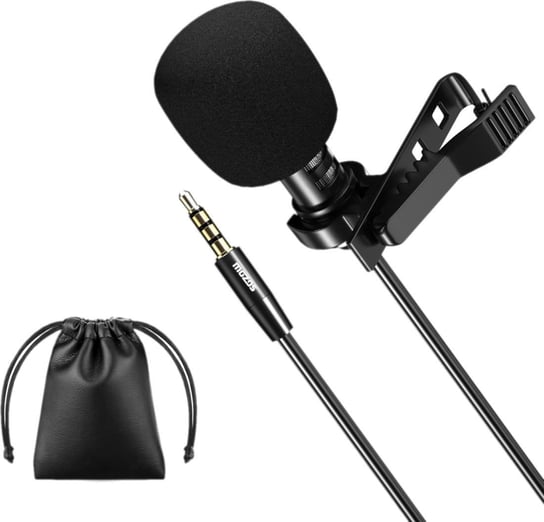 Mikrofon Mozos krawatowy z klipsem do rozmów, jack 3.5 mm (LAVMIC1) Mozos