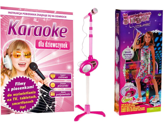 Mikrofon Na Statywie + Karaoke Dla Dziewczynek Inna marka