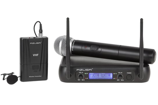 Mikrofon VHF 2 kanały WR-358LD (1 x mik. do ręki + 1x klip) Azusa