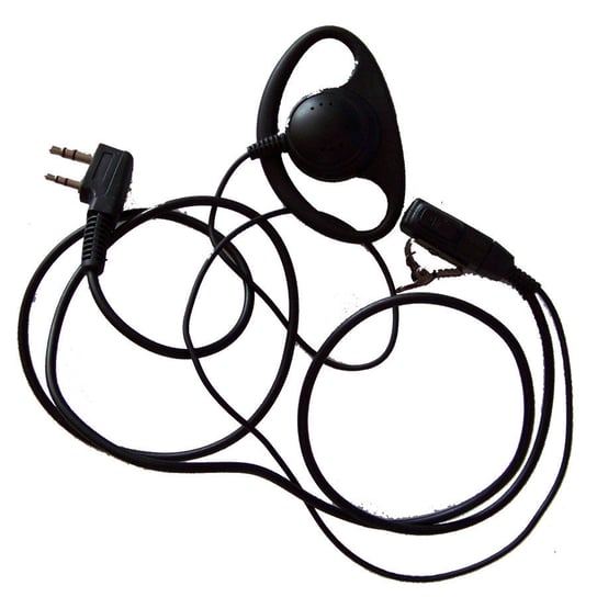 Mikrofonosłuchawka D-Shape do radiotelefonów z gniazdami typu Kenwood / Wouxun np. Baofeng UV-5R HamRadioShop
