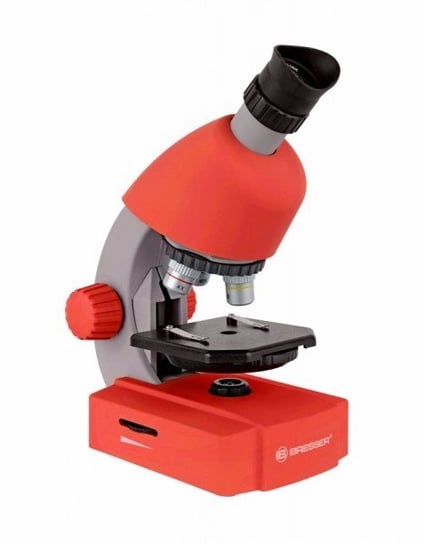 Mikroskop 40x-640x JUNIOR czerwony Junior