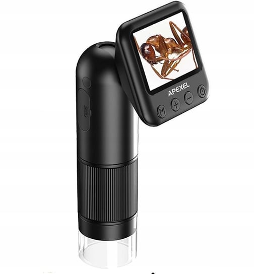 Mikroskop Cyfrowy 400-800X + Ekran Lcd 2" / Filmy Zdjęcia Hd 720P / Ms008 Apexel