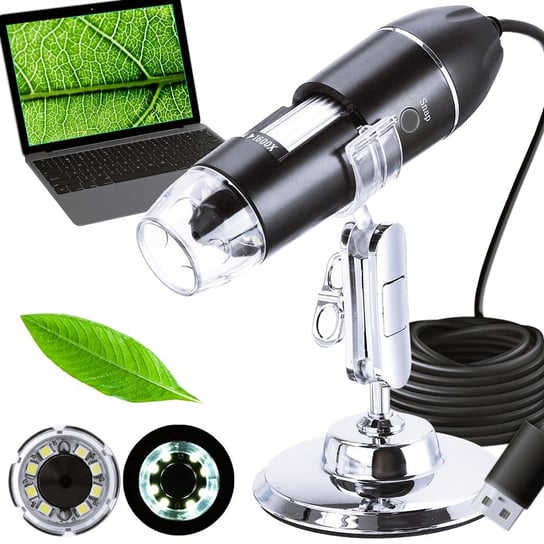 Mikroskop Cyfrowy LED 1600x Edukacyjny do USB dla Dzieci Duże Przybliżenie Artemis