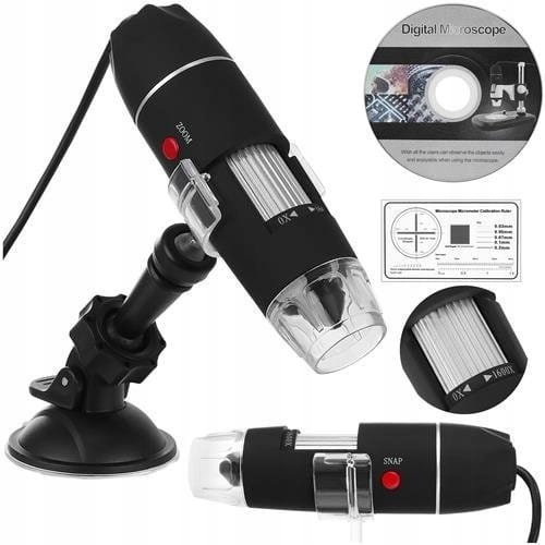 Mikroskop cyfrowy powiększenie 1600x 2mpx usb hit Inna marka