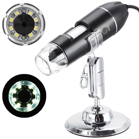 Mikroskop Cyfrowy USB Przybliżenie 1600x 2Mp 8 LED ISO TRADE Iso Trade