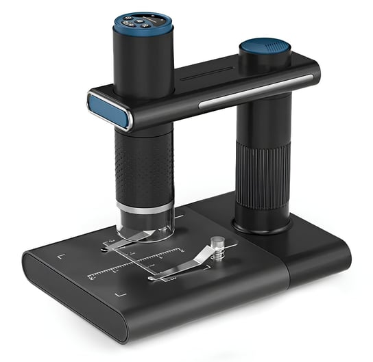 Mikroskop Cyfrowy Wifi Smartphone Sp-Ms01B Oraz Stabilny Uchwyt Na Mikroskop Zestaw Wysoka Jakość Obrazu Spacetronik