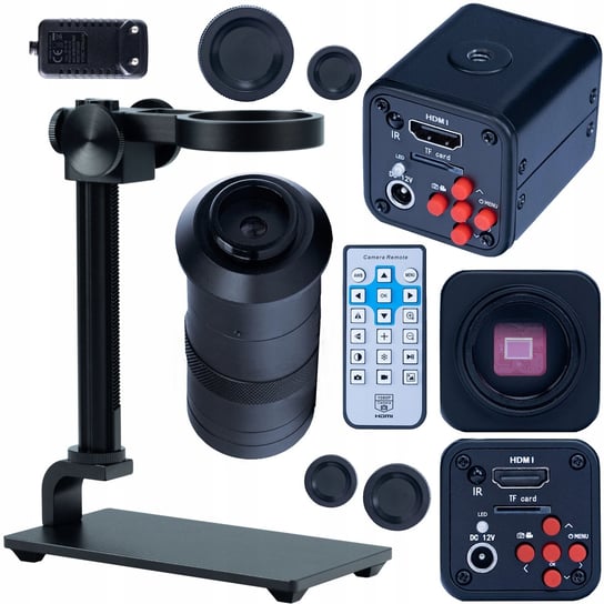 Mikroskop cyfrowy z kamerą Norma Black PRO z platformą i obiektywem ODM-100X Inna marka