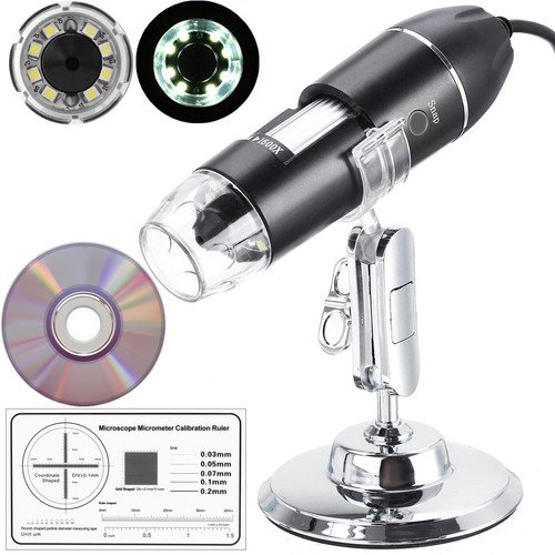 Mikroskop Cyfrowy Zestaw USB LED Przybliżenie 1600 Artemis