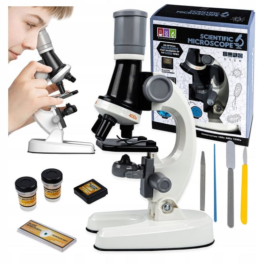 Mikroskop Dla Dzieci Zestaw Edukacyjny 1200X AIG