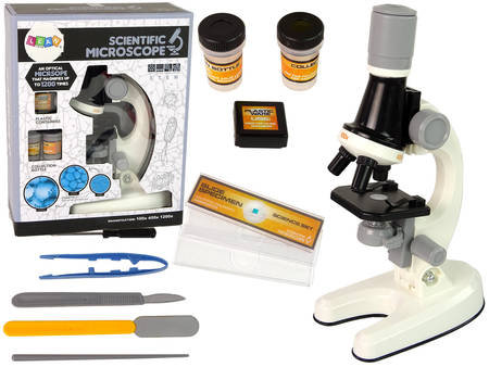 Mikroskop Dziecięcy Zestaw Edukacyjny Biały Inna marka
