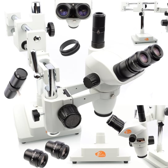 Mikroskop stereoskopowy trinokularowy na suwnicy Moon Pro MSMP-T-SDMS1-6745 Inna marka