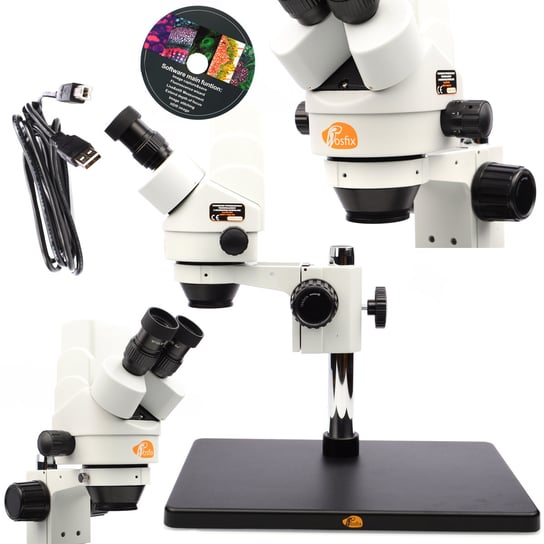 Mikroskop stereoskopowy trinokularowy z wbudowaną  kamerą USB Pluto Pro MSPP-T-BB1-KU Inna marka