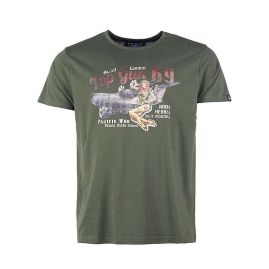 Mil-Tec Koszulka T-Shirt Top Gun Pin-Up Olive - M Mil-Tec