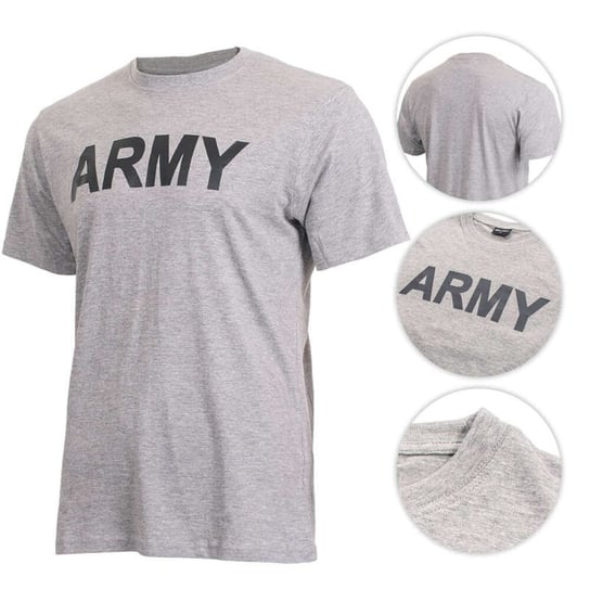 Mil-Tec T-Shirt z Nadrukiem Army Szary - M Mil-Tec