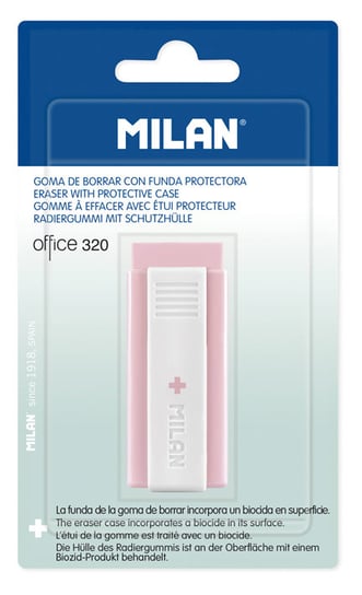 Milan, Gumka, Office 320+Edition, rożowa Milan