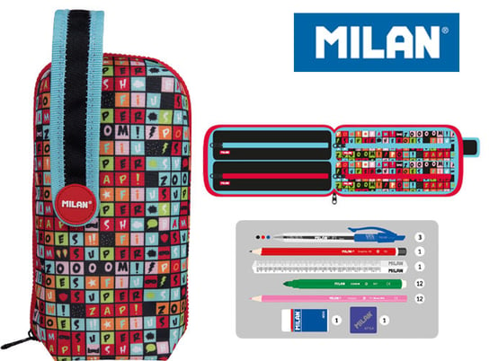 Milan, multipiórnik owalny z 4 piórnikami, Super Heroes Milan