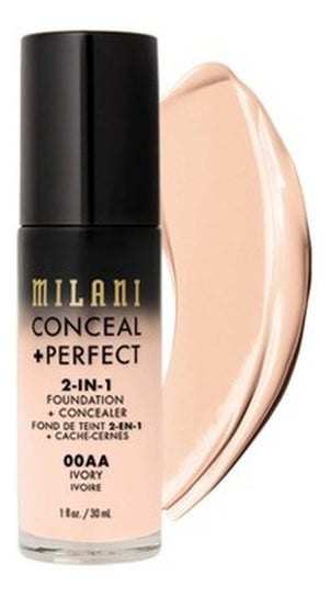 Milani, Conceal + Perfect 2-in-1 Foundation + Concealer, Kryjący podkład do twarzy 00AA Ivory, 30 ml Milani