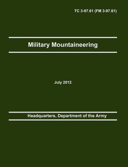 Military Mountaineering Headquarters Department Of The Army