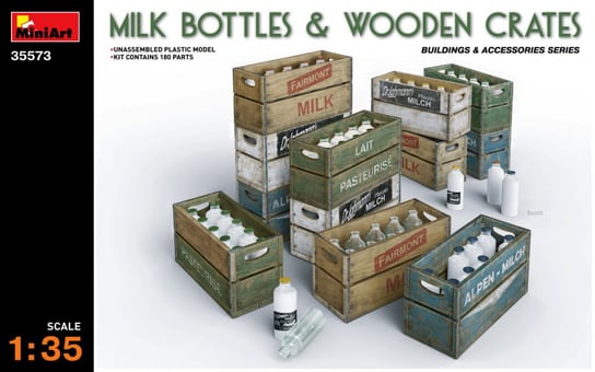 Milk Bottles and Wooden Crates 1:35 MiniArt 35573 MiniArt